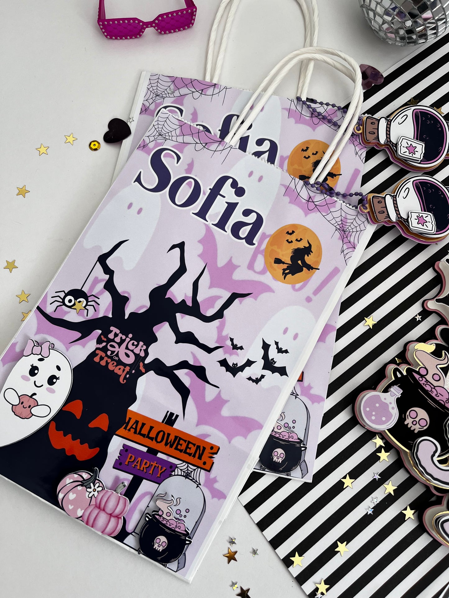 6 Bolsas Dulceras Pequeñas 5.2 x 8 in personalizadas