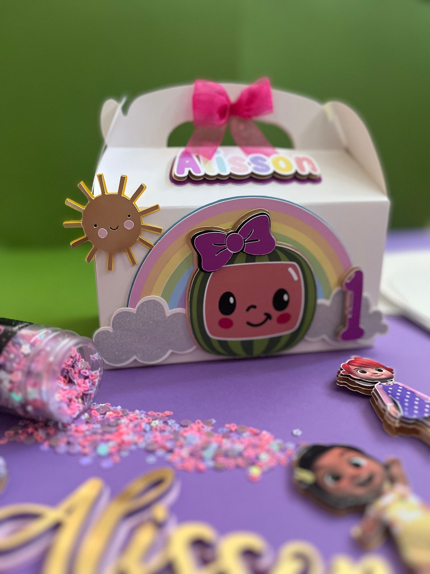 Lunch Box Sencilla 3D 6 x 3 in