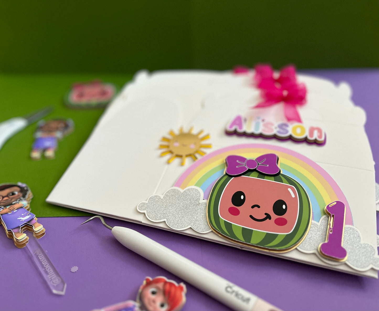 Lunch Box Sencilla 3D 6 x 3 in