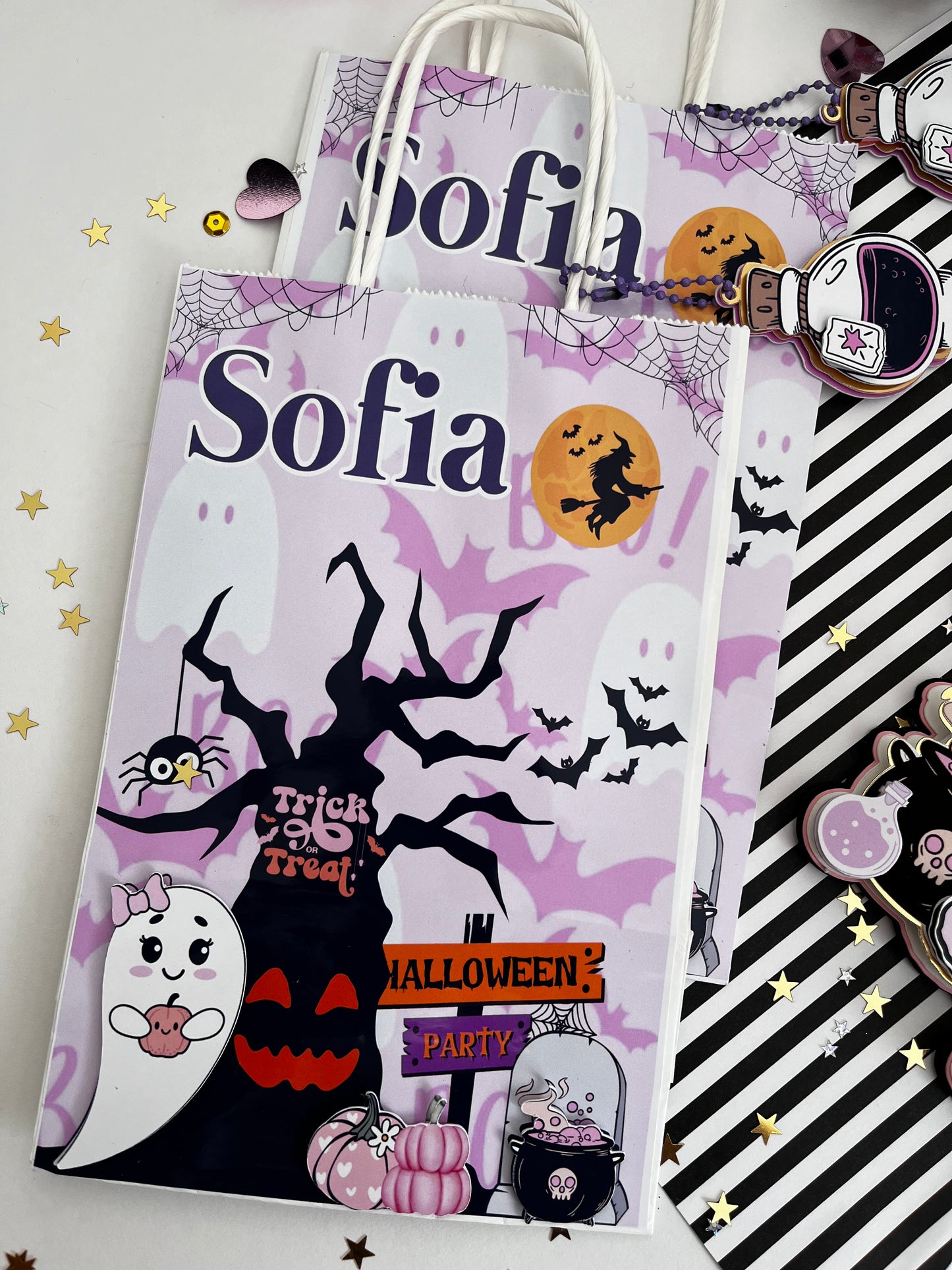 6 Bolsas  Dulceras Pequeñas 5.2 x 8 in personalizadas